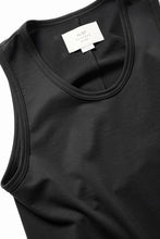 画像をギャラリービューアに読み込む, N/07 x black crow MINIMAL TANK TOP / MICRO FLEESE COTTON JERSEY (BLACK)