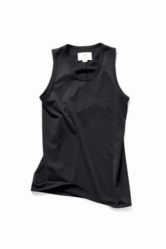 画像をギャラリービューアに読み込む, N/07 x black crow MINIMAL TANK TOP / MICRO FLEESE COTTON JERSEY (BLACK)