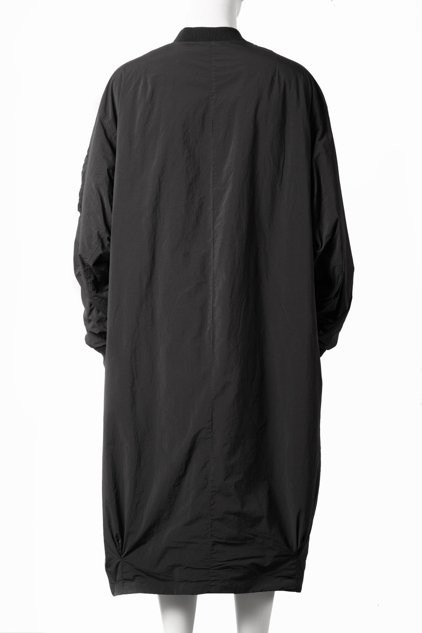 画像をギャラリービューアに読み込む, F/CE. GARMENT DYE DOWN MA-1 LONG COAT (BLACK)