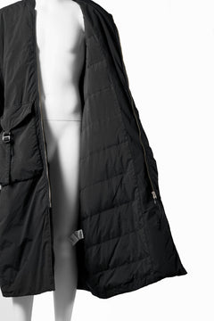 画像をギャラリービューアに読み込む, F/CE. GARMENT DYE DOWN MA-1 LONG COAT (BLACK)