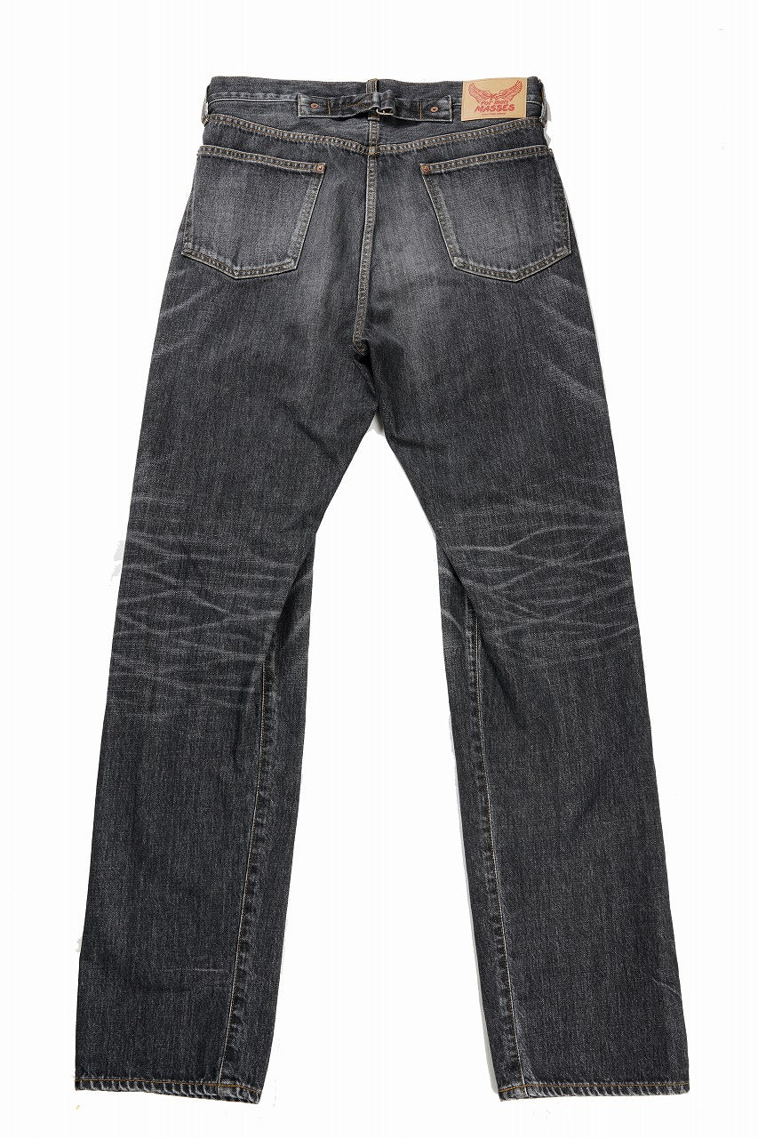 Load image into Gallery viewer, Y's for men x MASSES DENIM PANTS / HAND WASH 14.0oz BAUMWOLLE (BLACK)