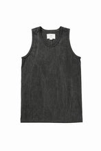 画像をギャラリービューアに読み込む, N/07 x black crow MINIMAL TANK TOP / DYED MEDIUM COTTON JERSEY (濃墨)