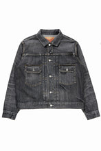 Load image into Gallery viewer, Y's for men x MASSES DENIM JACKET / HAND WASH 14.0oz BAUMWOLLE (BLACK)