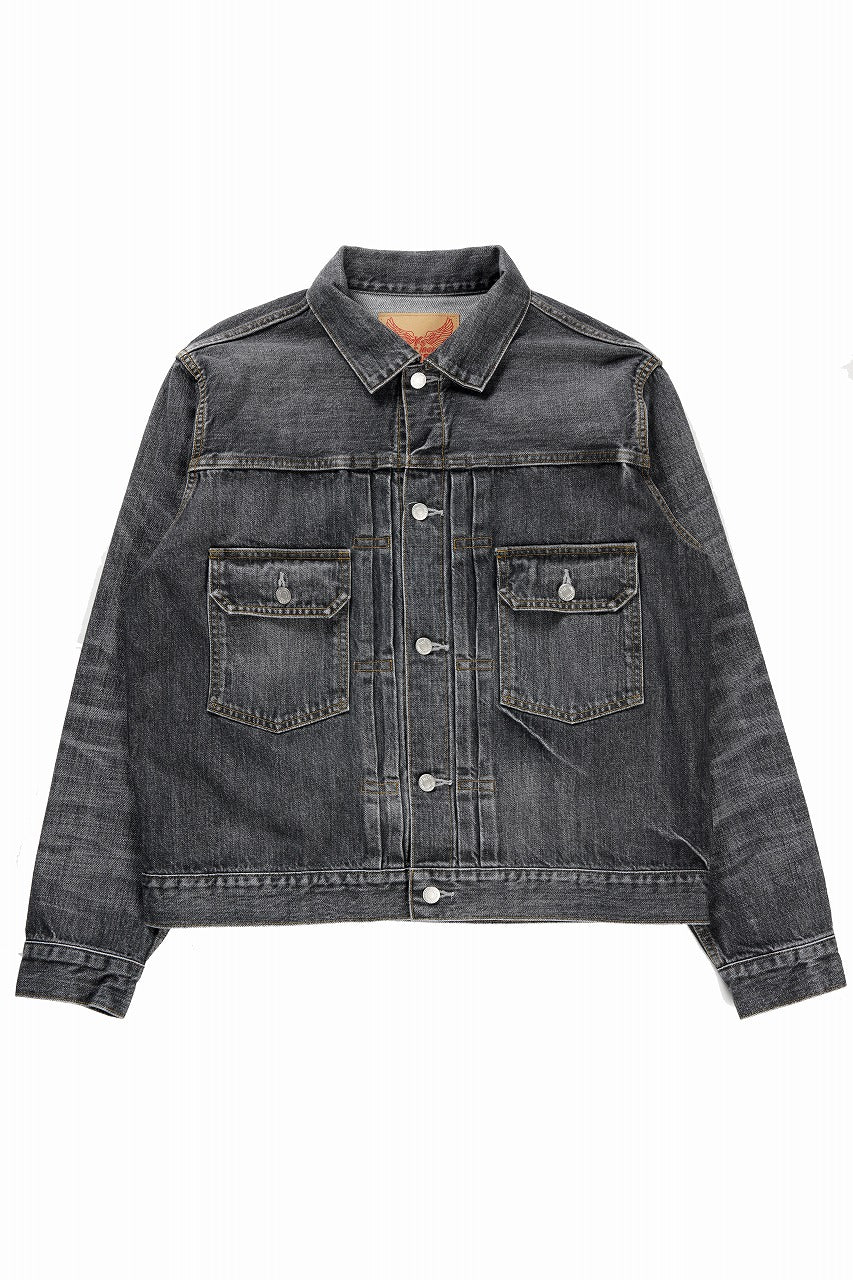 Load image into Gallery viewer, Y's for men x MASSES DENIM JACKET / HAND WASH 14.0oz BAUMWOLLE (BLACK)