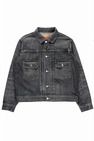 Y's for men x MASSES DENIM JACKET / HAND WASH 14.0oz BAUMWOLLE (BLACK)