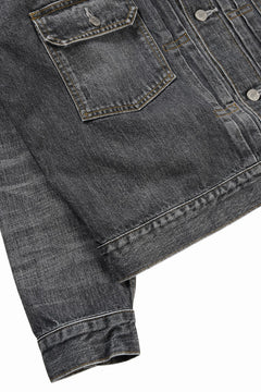 Load image into Gallery viewer, Y's for men x MASSES DENIM JACKET / HAND WASH 14.0oz BAUMWOLLE (BLACK)