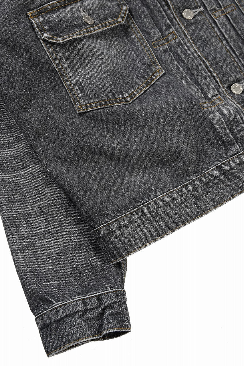 Load image into Gallery viewer, Y's for men x MASSES DENIM JACKET / HAND WASH 14.0oz BAUMWOLLE (BLACK)