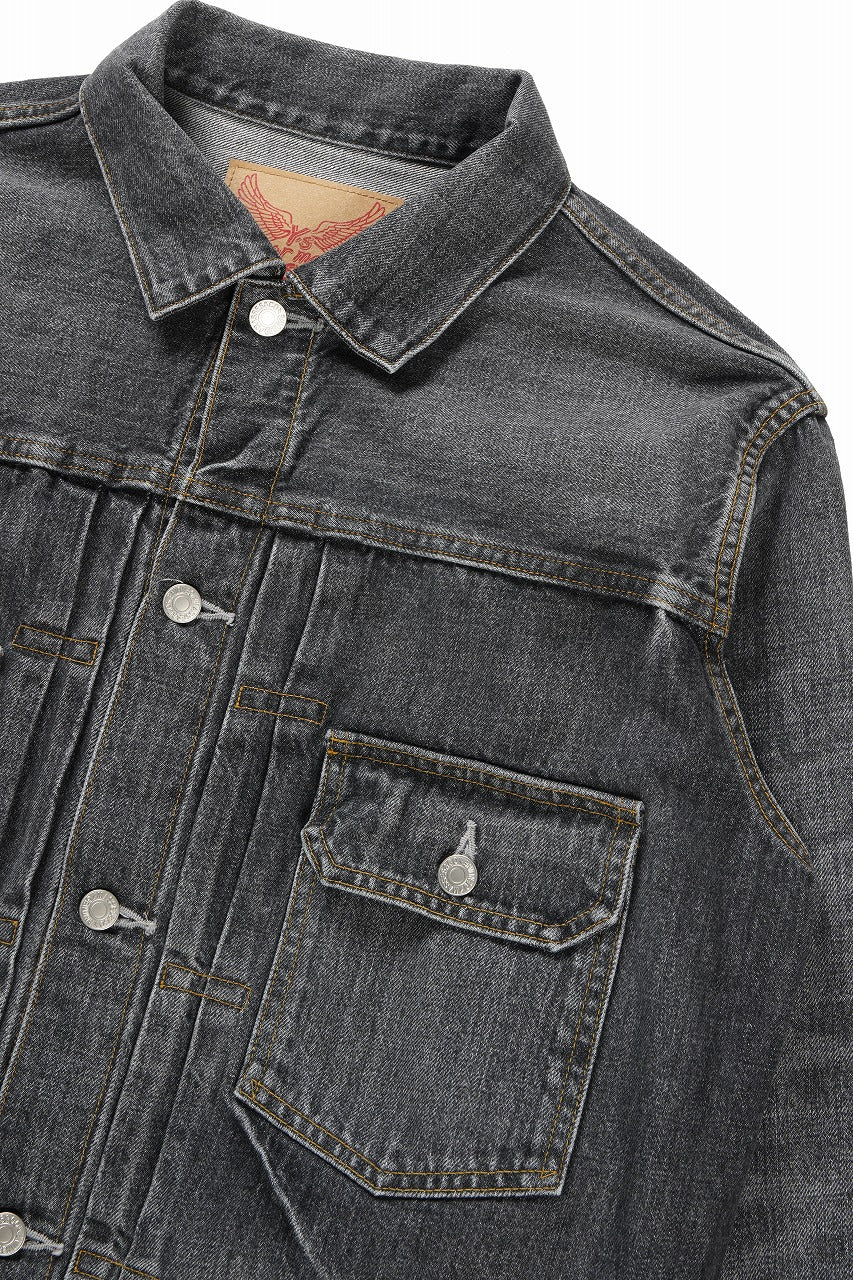 Load image into Gallery viewer, Y's for men x MASSES DENIM JACKET / HAND WASH 14.0oz BAUMWOLLE (BLACK)