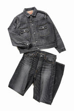 Load image into Gallery viewer, Y's for men x MASSES DENIM JACKET / HAND WASH 14.0oz BAUMWOLLE (BLACK)