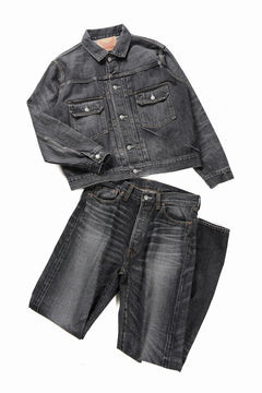 Load image into Gallery viewer, Y's for men x MASSES DENIM JACKET / HAND WASH 14.0oz BAUMWOLLE (BLACK)