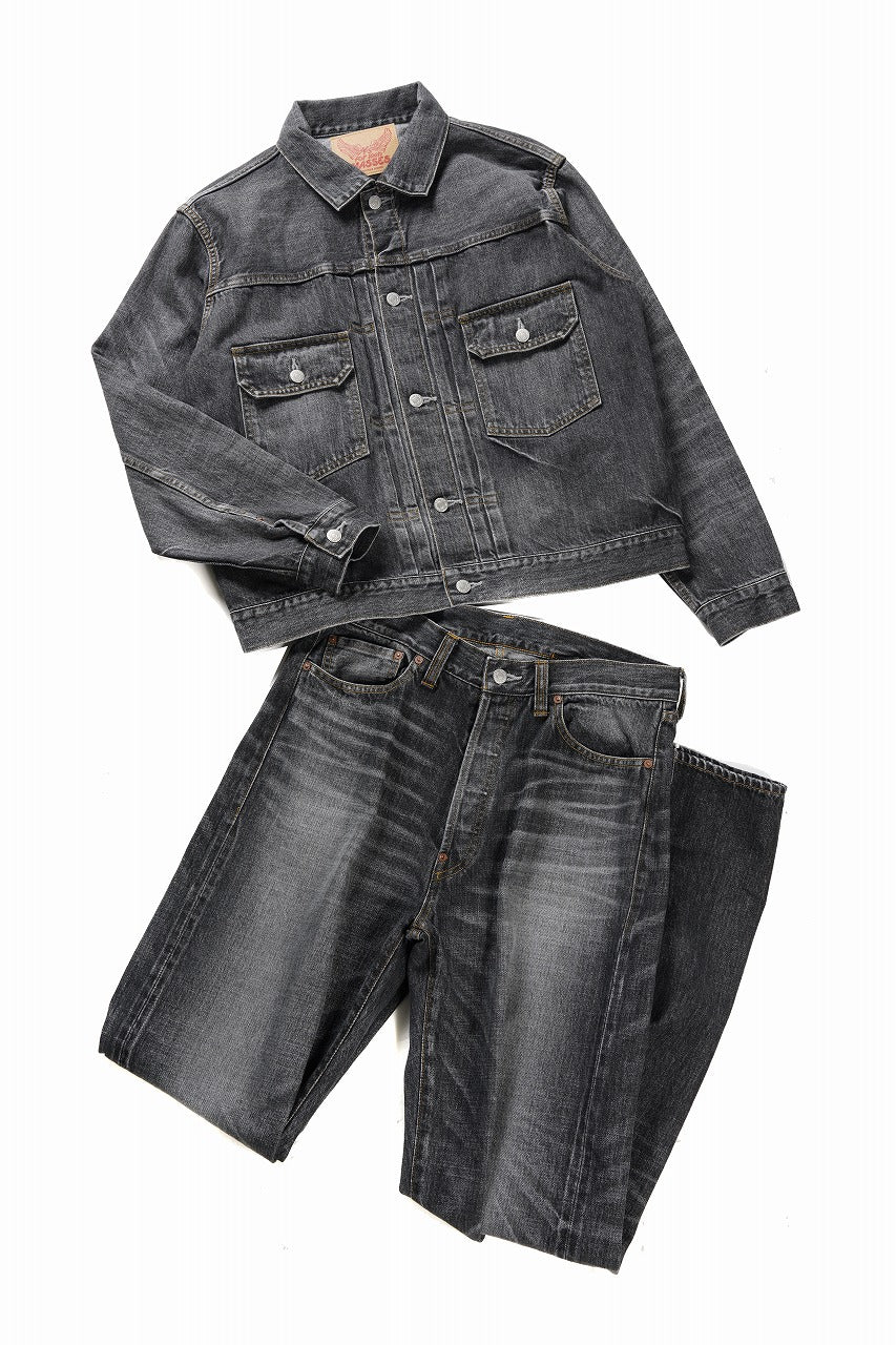 Load image into Gallery viewer, Y's for men x MASSES DENIM JACKET / HAND WASH 14.0oz BAUMWOLLE (BLACK)