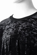 画像をギャラリービューアに読み込む, A.F ARTEFACT JUMBO CREW NECK TOPS / VELVET JERSEY (BLACK)