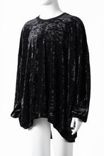 画像をギャラリービューアに読み込む, A.F ARTEFACT JUMBO CREW NECK TOPS / VELVET JERSEY (BLACK)