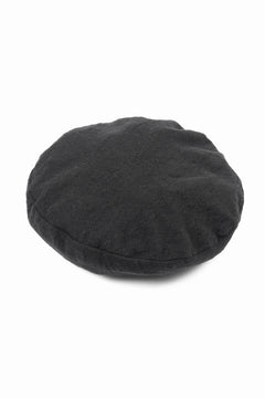 Load image into Gallery viewer, Y's for men x MASSES ADJUSTABLE BERET / SHRINK SERGE (BLACK)