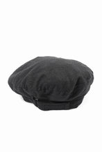 Load image into Gallery viewer, Y's for men x MASSES ADJUSTABLE BERET / SHRINK SERGE (BLACK)