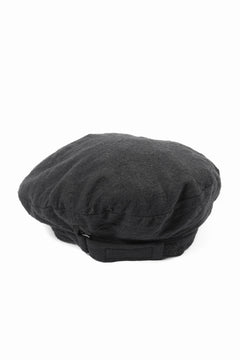 Load image into Gallery viewer, Y's for men x MASSES ADJUSTABLE BERET / SHRINK SERGE (BLACK)