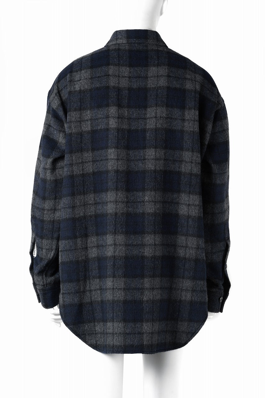 画像をギャラリービューアに読み込む, beauty : beast BEAVER TARTAN CHECK SHIRT (CHARCOAL CHECK)