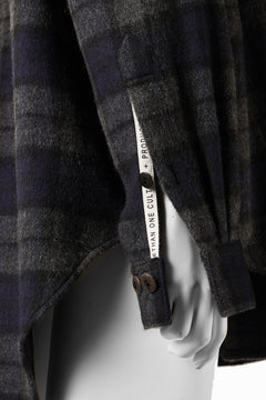 画像をギャラリービューアに読み込む, beauty : beast BEAVER TARTAN CHECK SHIRT (CHARCOAL CHECK)