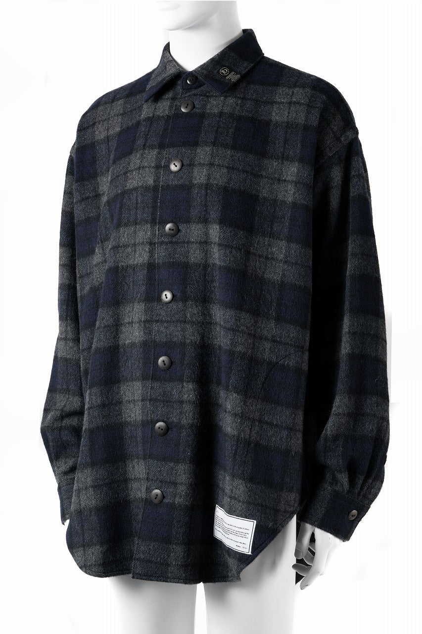 画像をギャラリービューアに読み込む, beauty : beast BEAVER TARTAN CHECK SHIRT (CHARCOAL CHECK)
