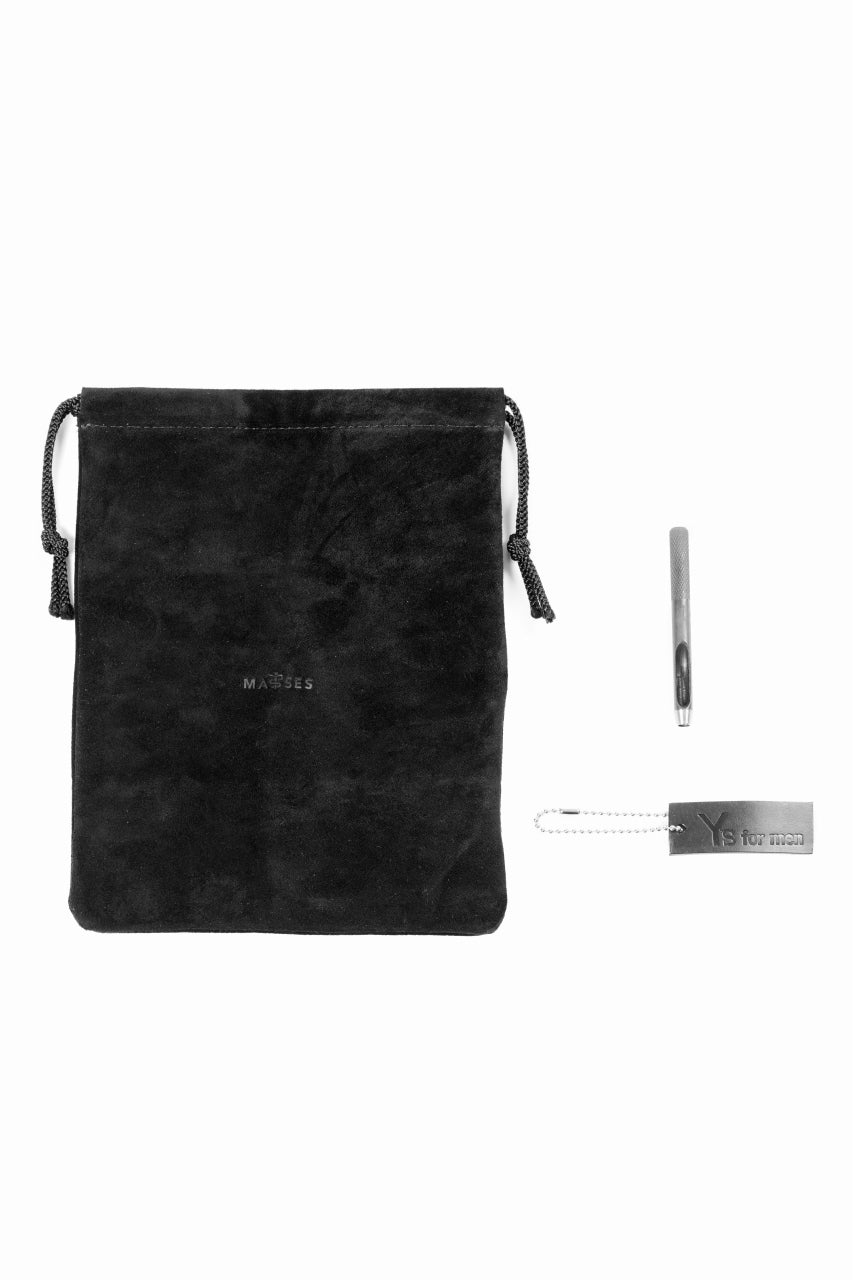 Load image into Gallery viewer, Y's for men x MASSES HEAVY OIL LEATHER BELT (BLACK)