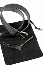 Load image into Gallery viewer, Y's for men x MASSES HEAVY OIL LEATHER BELT (BLACK)