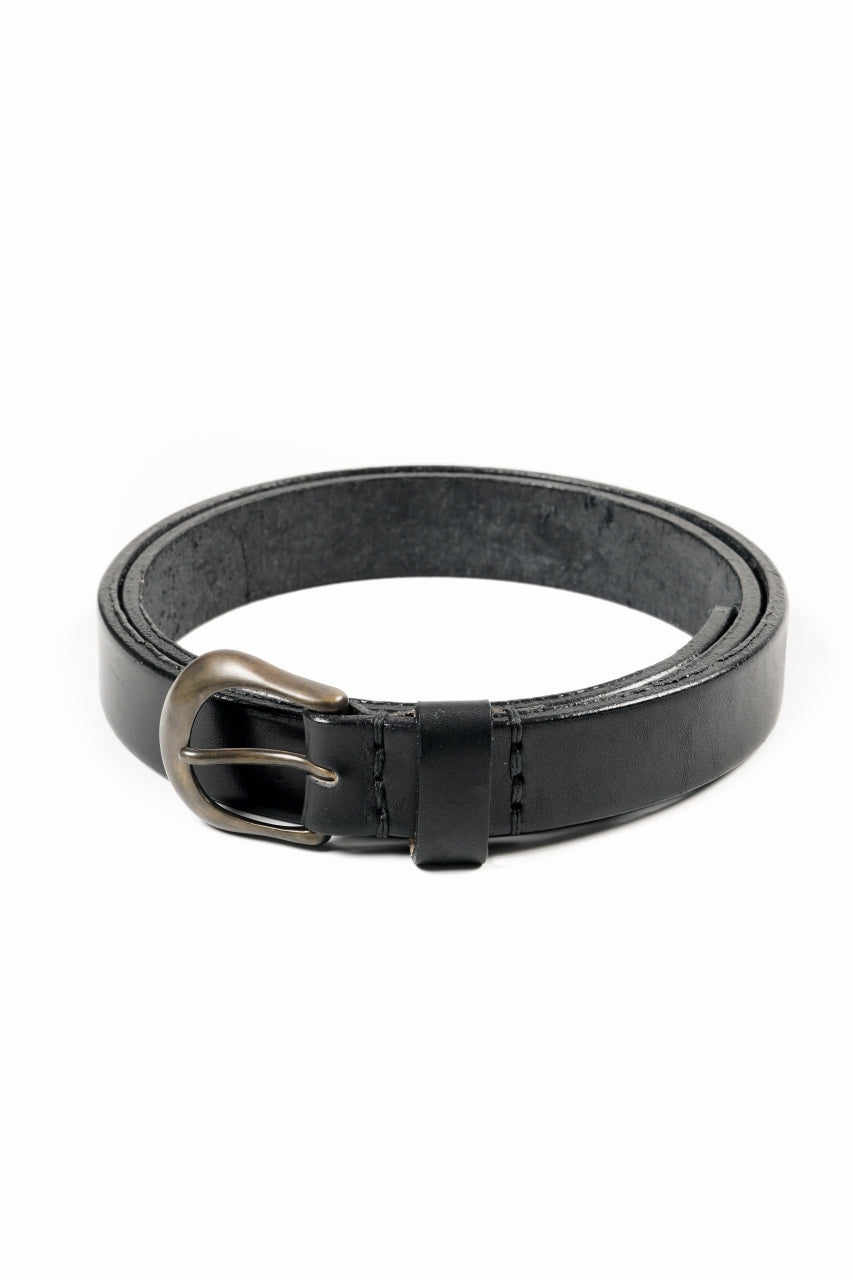 Load image into Gallery viewer, Y's for men x MASSES HEAVY OIL LEATHER BELT (BLACK)