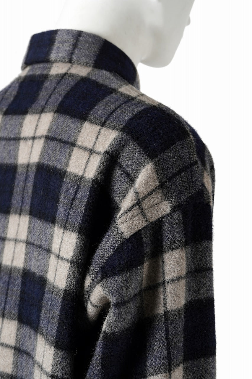 beauty : beast BEAVER TARTAN CHECK SHIRT (BEIGE CHECK)