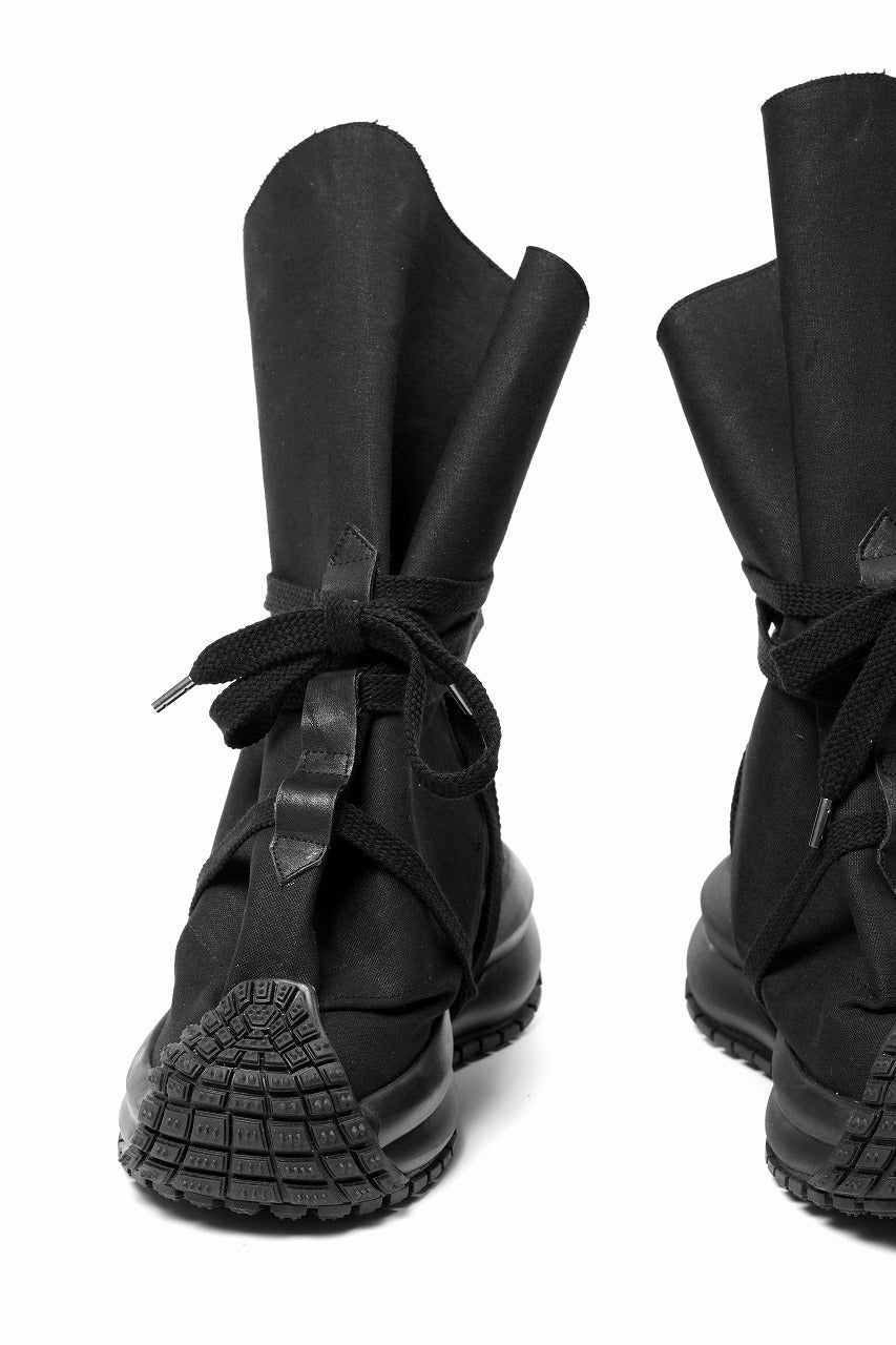 Load image into Gallery viewer, beauty : beast x MAGARIMONO CANVAS SACK BOOTS (BLACK)