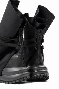 Load image into Gallery viewer, beauty : beast x MAGARIMONO CANVAS SACK BOOTS (BLACK)
