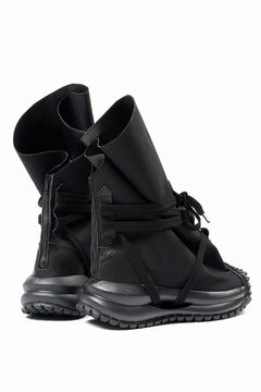 Load image into Gallery viewer, beauty : beast x MAGARIMONO CANVAS SACK BOOTS (BLACK)