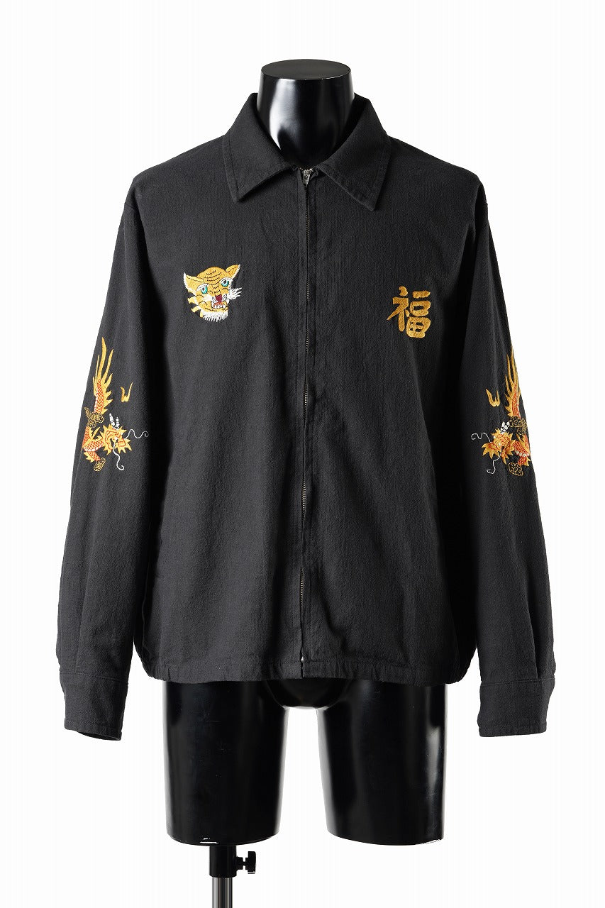 画像をギャラリービューアに読み込む, Y's for men x MASSES SOUVENIR BLOUSON / SLUB COTTON (BLACK)