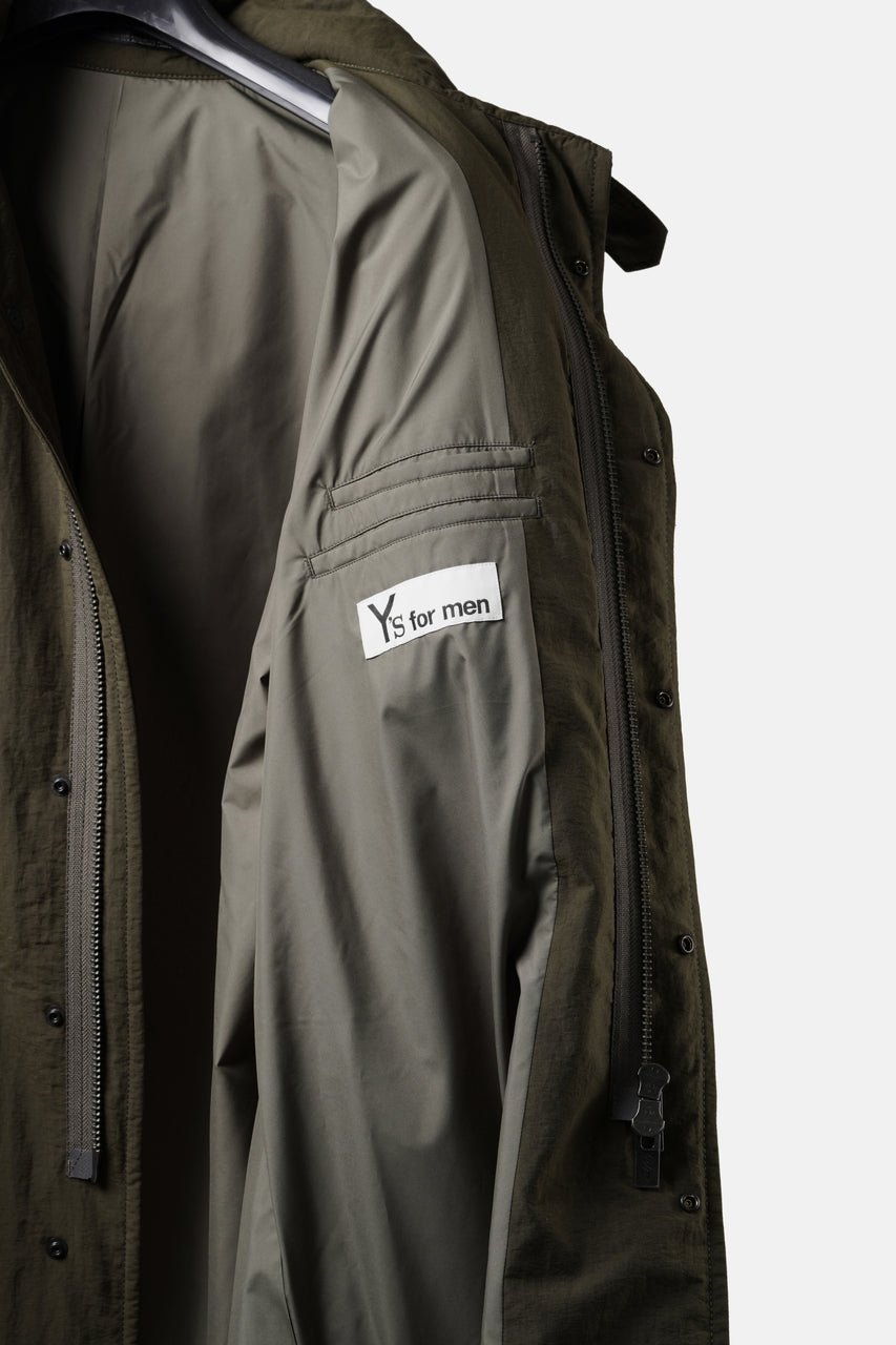 Load image into Gallery viewer, Y's for men MODS COAT / NYLON TASLAN with THINSULATE (KHAKI)