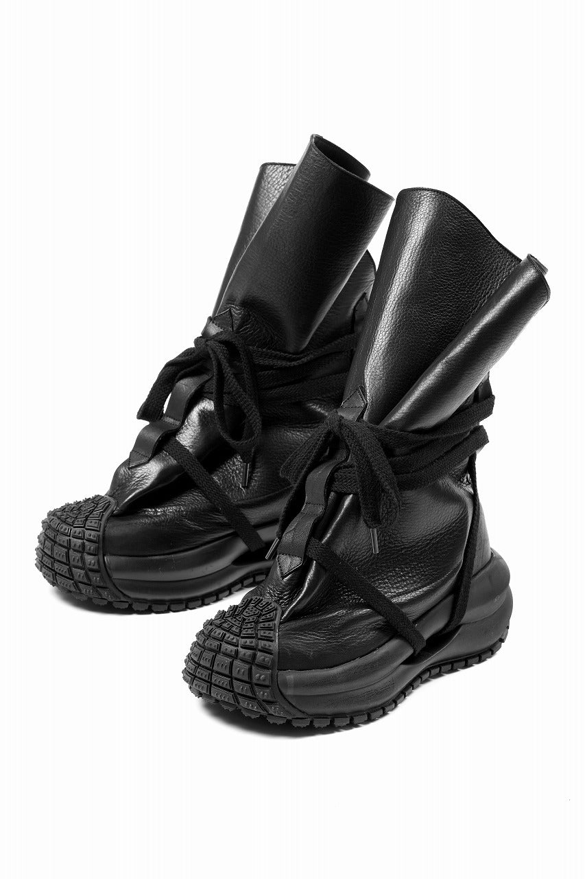 beauty beast 角ブーツ BLACK 希少 ビューティービースト beauty : beast x MAGARIMONO x LOOM exclusive LEATHER SACK BOOTS