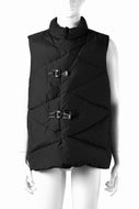 F/CE. DIA-STITCH DOWN VEST (BLACK)