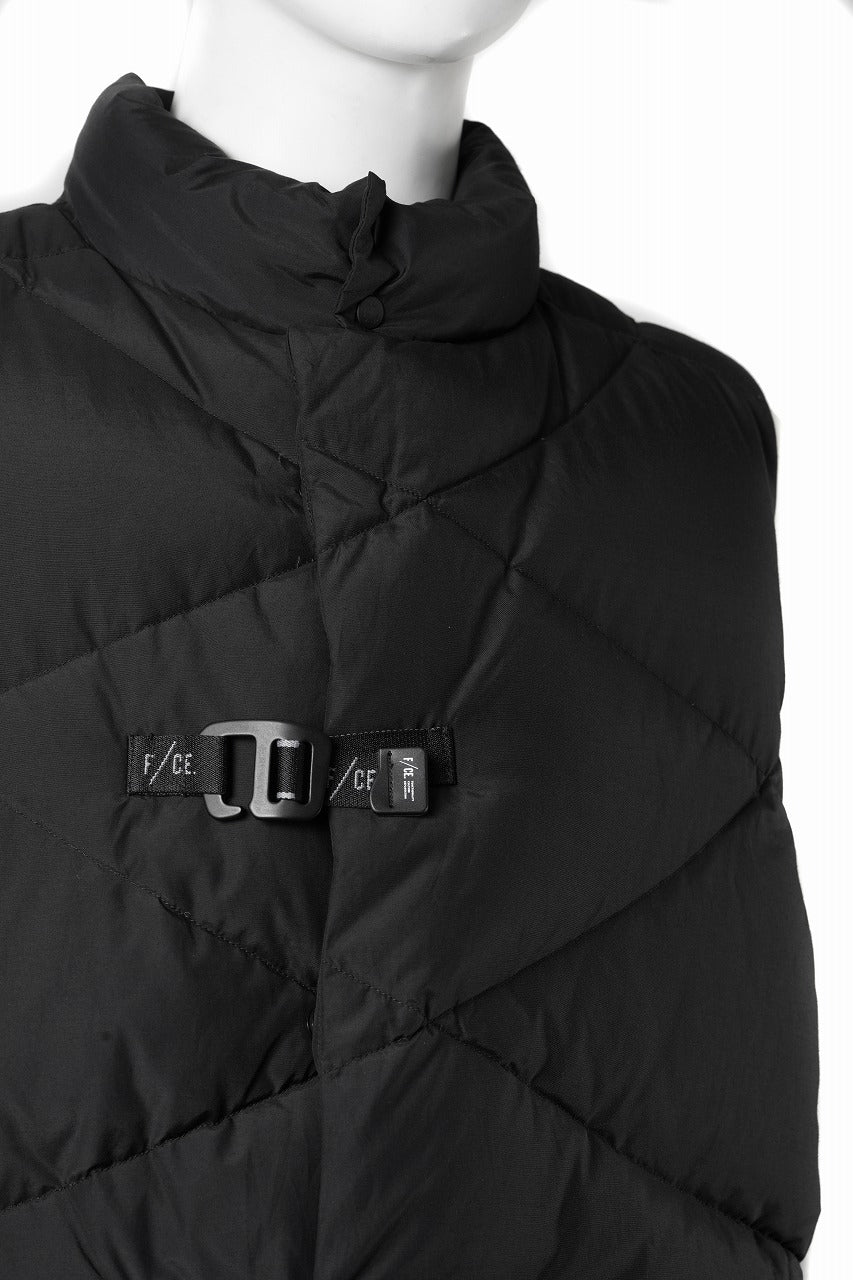 画像をギャラリービューアに読み込む, F/CE. DIA-STITCH DOWN VEST (BLACK)