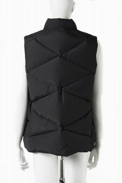 画像をギャラリービューアに読み込む, F/CE. DIA-STITCH DOWN VEST (BLACK)