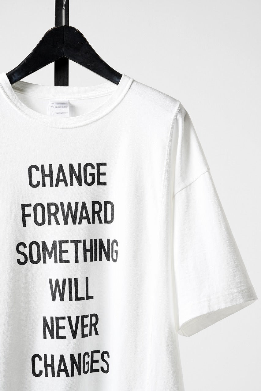 画像をギャラリービューアに読み込む, CHANGES exclusive VINTAGE REMAKE SHORT SLEEVE TEE (WHITE #A)