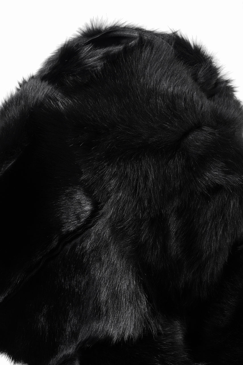 Load image into Gallery viewer, ierib exclusive Double Breasted Riders Jacket / Toscana Shearling Mouton + Horse Leather (BLACK)