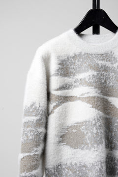 画像をギャラリービューアに読み込む, F/CE. FINNISH LANDSCAPE SOLOTEX KNIT – SNOW (WHITE/GREY)
