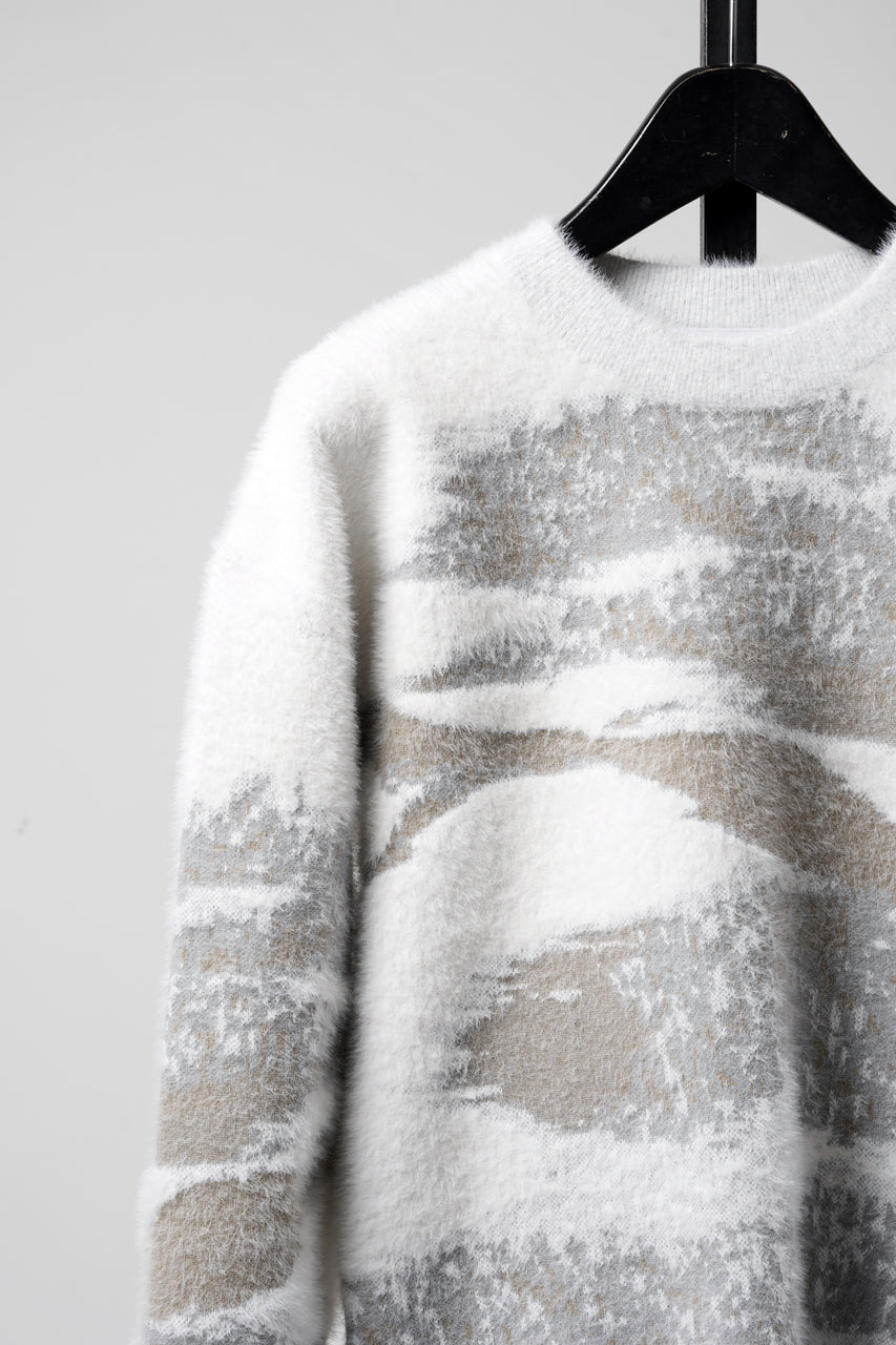 画像をギャラリービューアに読み込む, F/CE. FINNISH LANDSCAPE SOLOTEX KNIT – SNOW (WHITE/GREY)