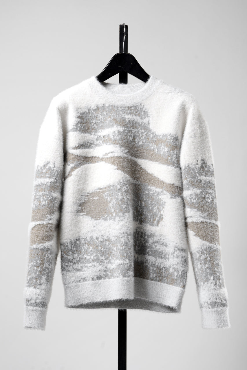 画像をギャラリービューアに読み込む, F/CE. FINNISH LANDSCAPE SOLOTEX KNIT – SNOW (WHITE/GREY)
