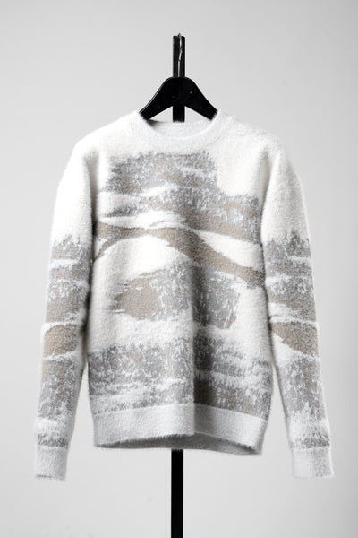 F/CE. FINNISH LANDSCAPE SOLOTEX KNIT – SNOW (WHITE/GREY)