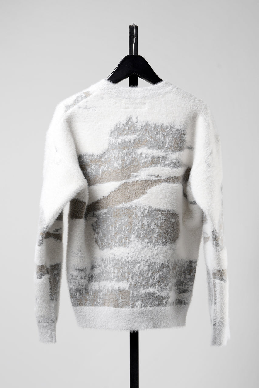 画像をギャラリービューアに読み込む, F/CE. FINNISH LANDSCAPE SOLOTEX KNIT – SNOW (WHITE/GREY)