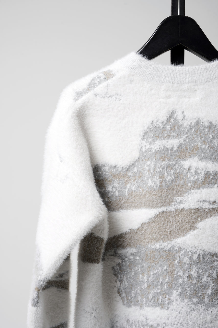 画像をギャラリービューアに読み込む, F/CE. FINNISH LANDSCAPE SOLOTEX KNIT – SNOW (WHITE/GREY)