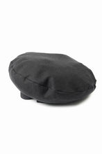 Load image into Gallery viewer, Y's for men x MASSES ADJUSTABLE BERET / LINEN CLOTH (BLACK)