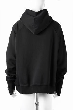 画像をギャラリービューアに読み込む, thom/krom RAGLAN SLEEVE HOODIE / SMOOTH SWEAT JERSEY (BLACK)