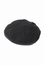 Load image into Gallery viewer, Y's for men x MASSES ADJUSTABLE BERET / SHRINK SERGE (BLACK)