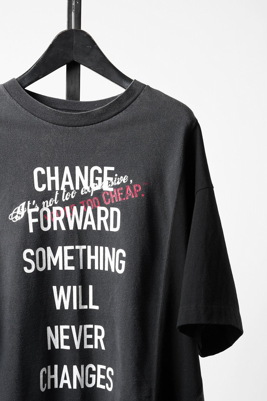 Load image into Gallery viewer, CHANGES exclusive VINTAGE REMAKE SHORT SLEEVE TEE (BLACK #A)