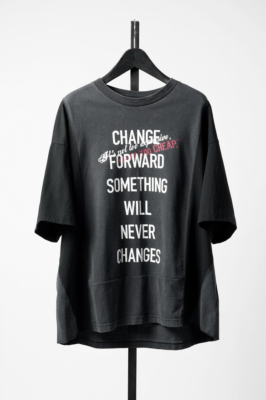 Load image into Gallery viewer, CHANGES exclusive VINTAGE REMAKE SHORT SLEEVE TEE (BLACK #A)