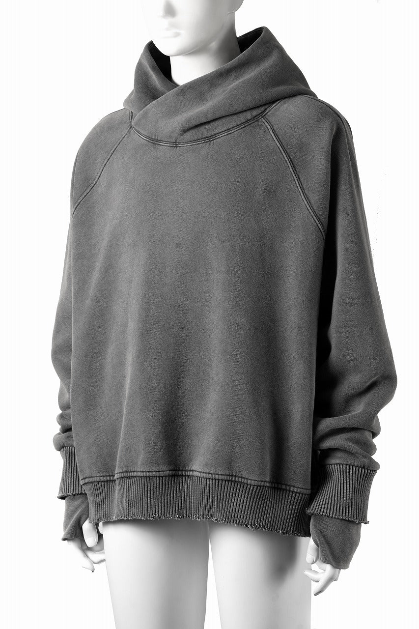 画像をギャラリービューアに読み込む, thom/krom RAGLAN SLEEVE HOODIE / SMOOTH SWEAT JERSEY (USED GREY)